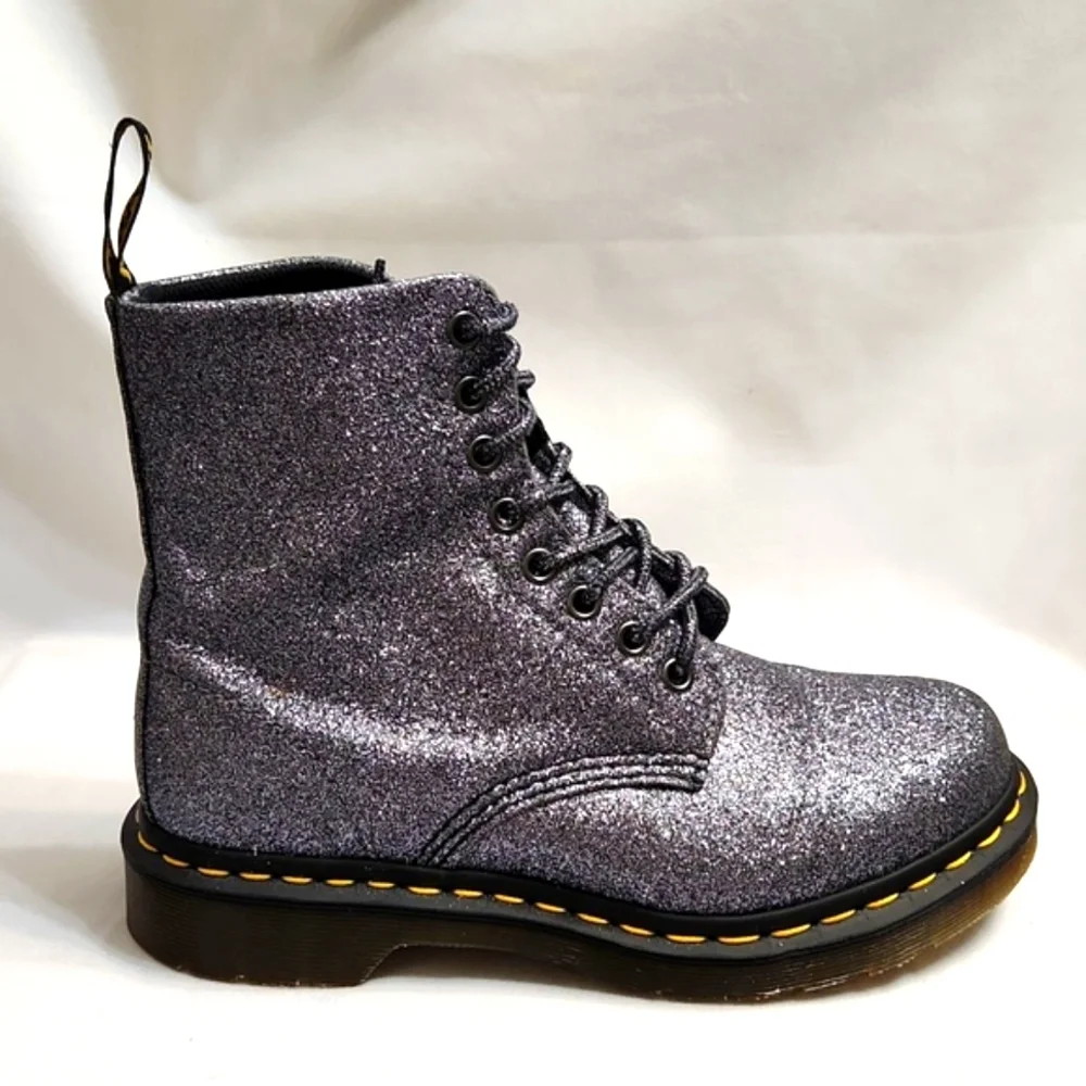 Dr. Martens 1460 Pascal Glitter Combat Boots (w size 7)